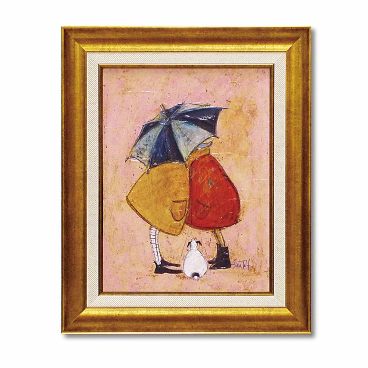アートパネル サムトフト 『いぬタクシー』 94.5×43cm （ 絵画