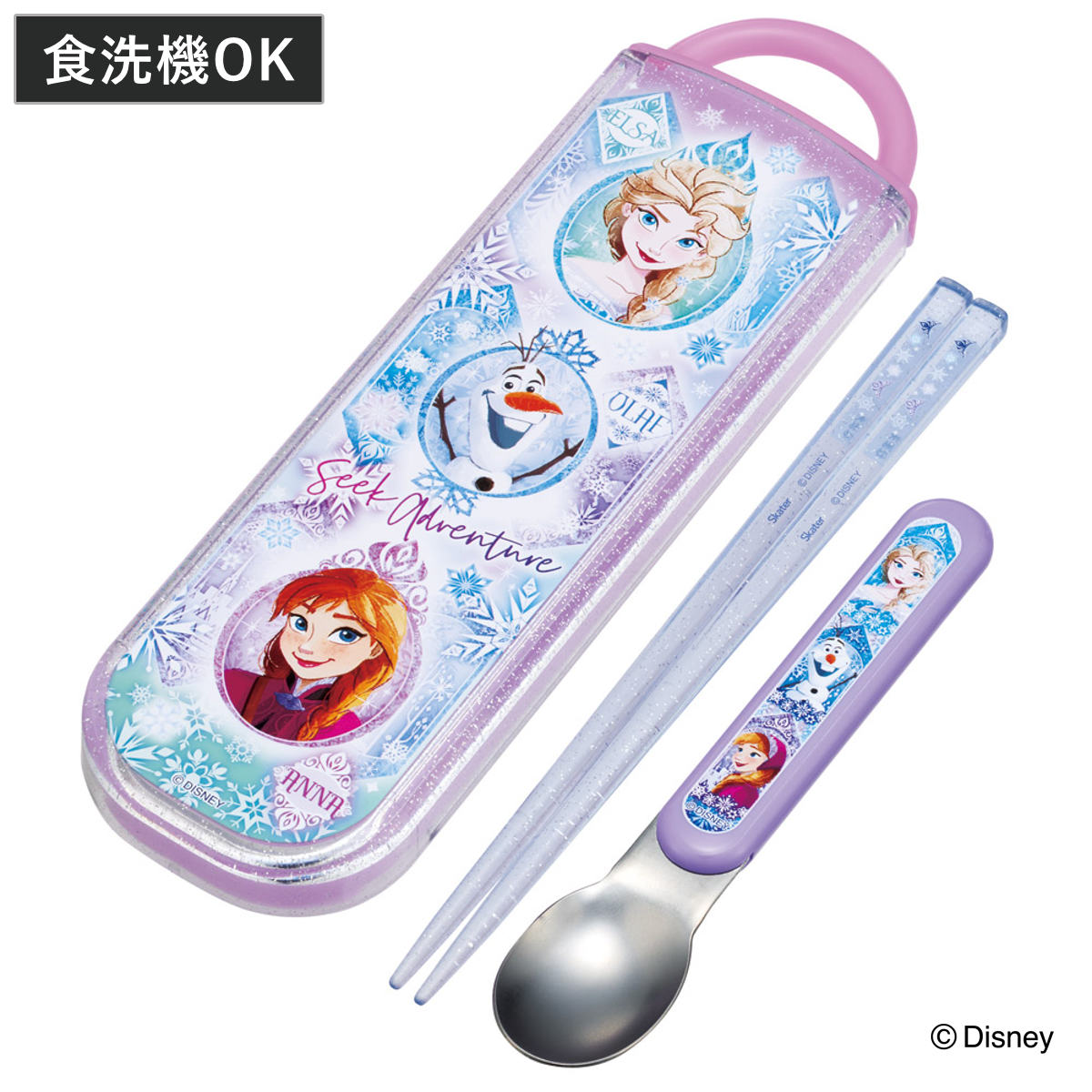 スケーター コンビセット 抗菌箸スプーンコンビセット アナと雪の女王