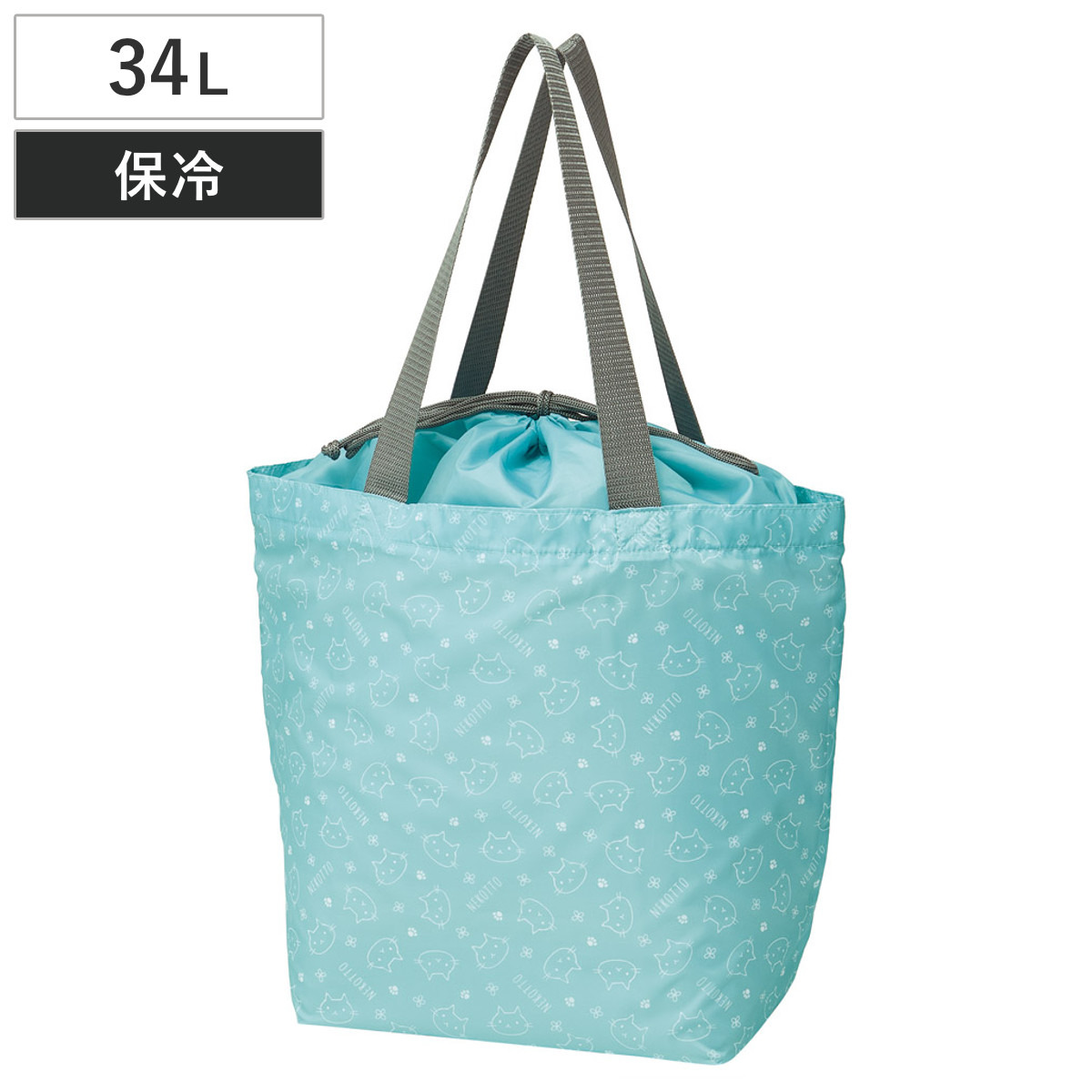 エコバッグ たっぷり入る買い物バッグ ねこっと 折りたたみ （ マイバッグ エコバック 買い物バッグ コンパクト 保冷 クーラートートバッグ ）