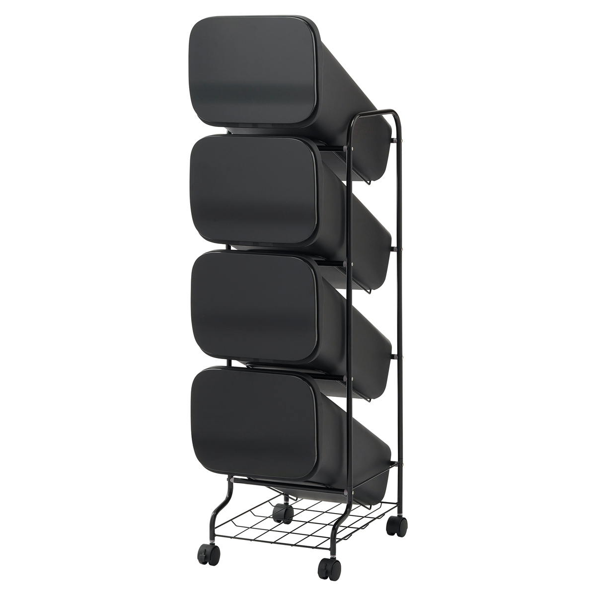 RISU（リス） ゴミ箱 4段 Nスムース スタンドダストボックス （ ごみ箱