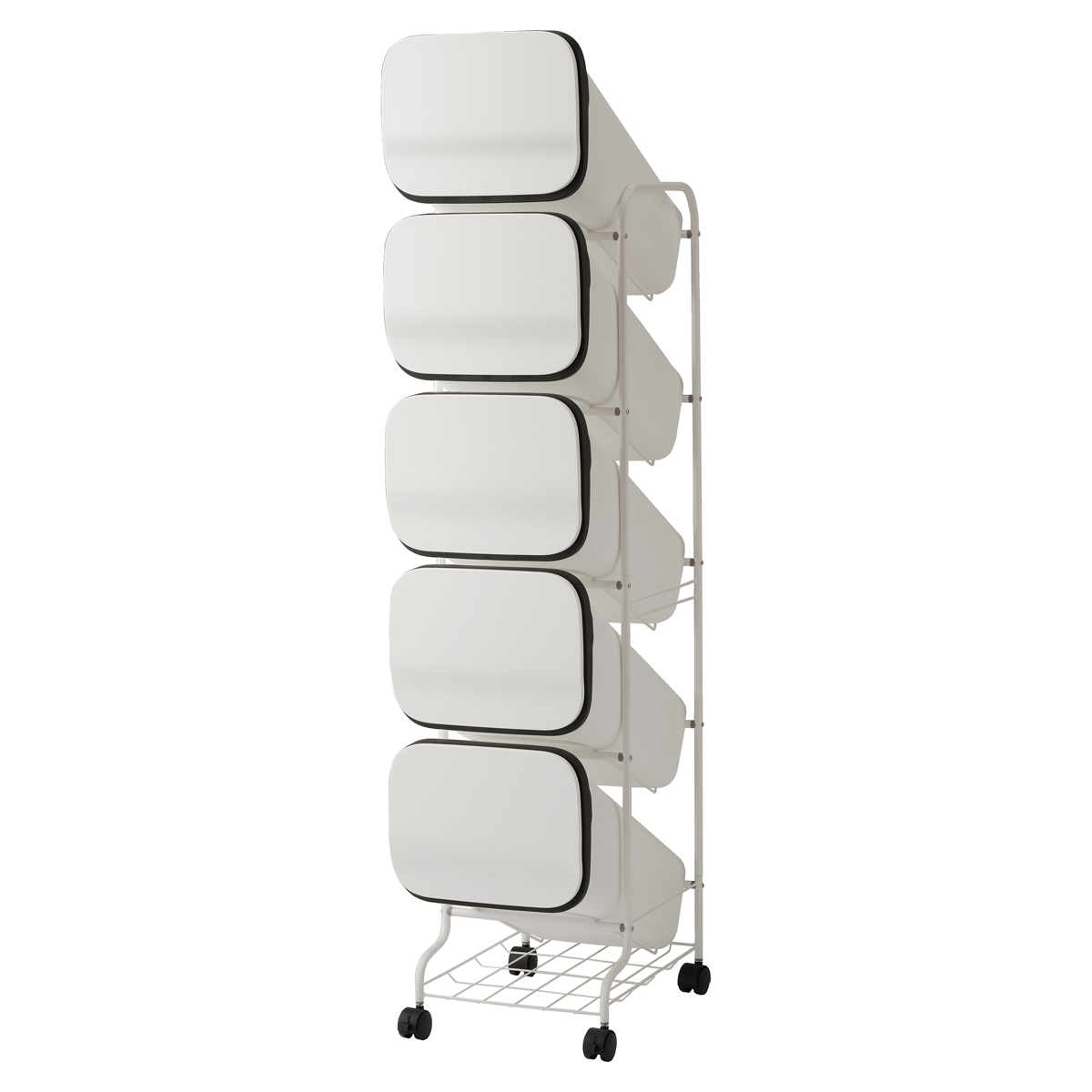 RISU（リス） ゴミ箱 5段 Nスムース スタンドダストボックス （ ごみ箱