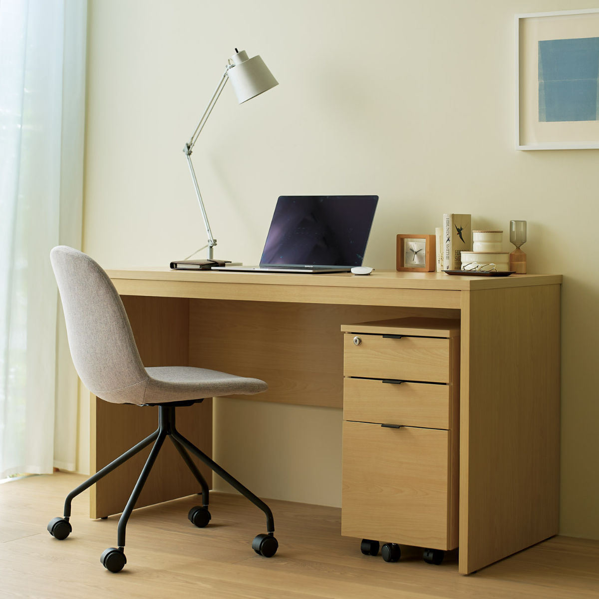 パソコンデスク 勉強机 120cm×奥行60cm 弘益 ワークデスク 幅120cm 高さ72cm シンプル （ 奥行60cm パソコン