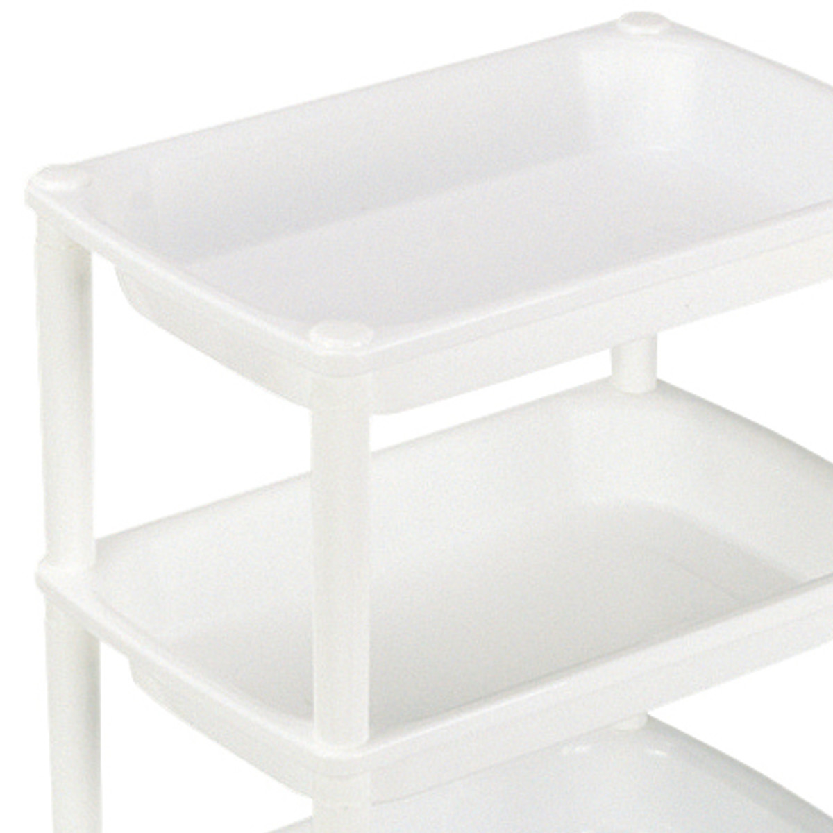 パール金属 キッチンワゴン キッチンスマイル 組み立て式 シェルフ 3段