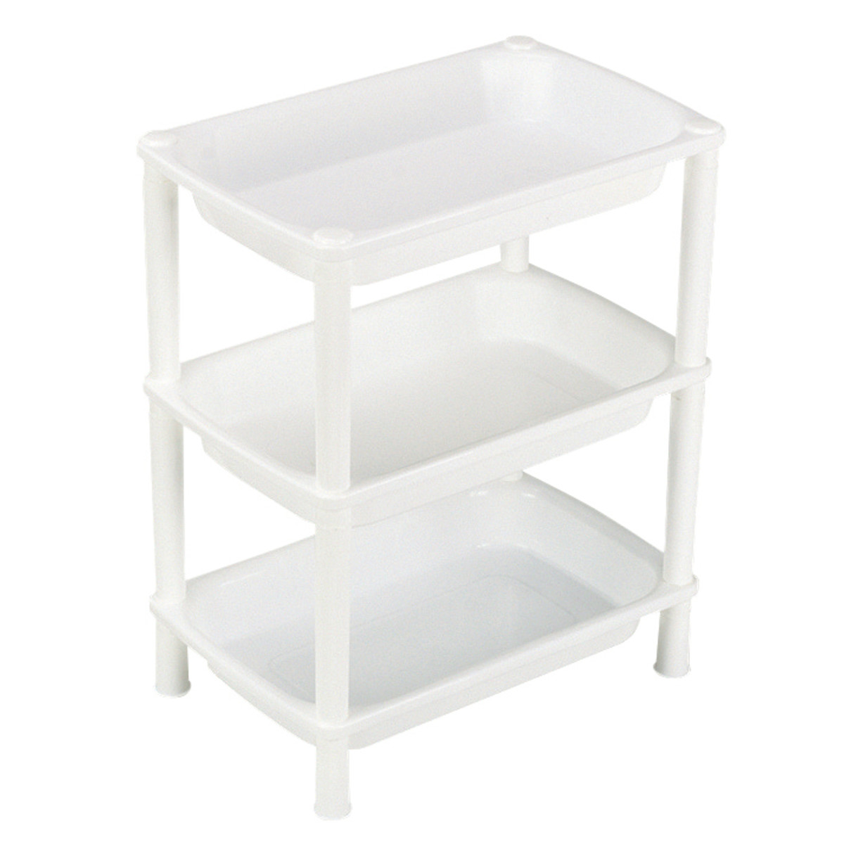 パール金属 キッチンワゴン キッチンスマイル 組み立て式 シェルフ 3段