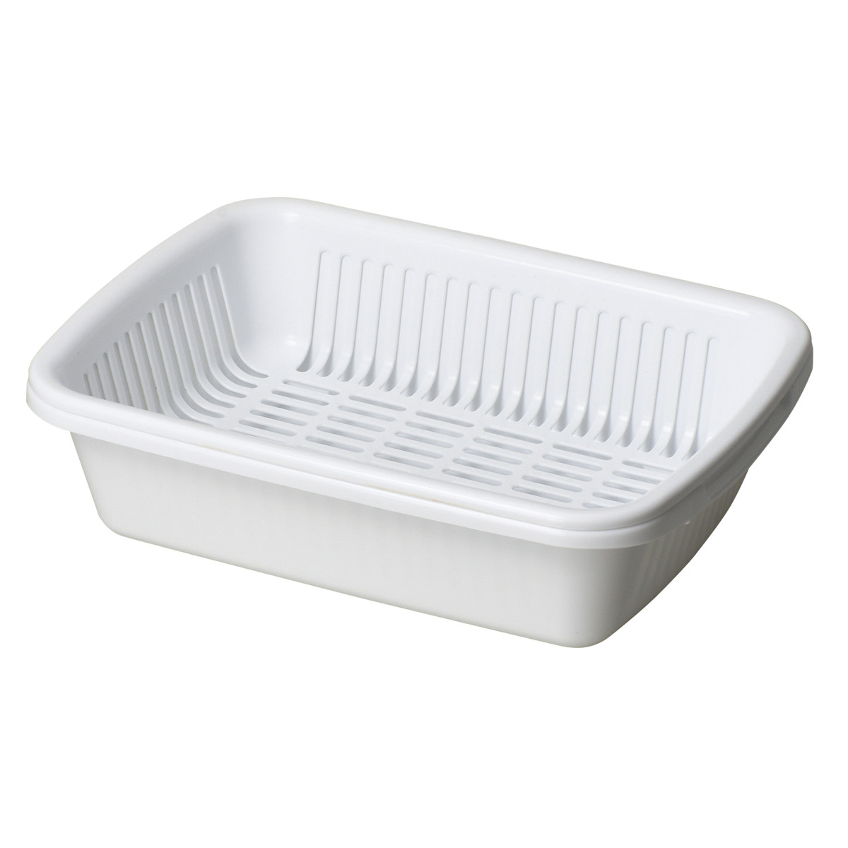 水切りラック キッチンスマイル 角型 水切りカ...の詳細画像1