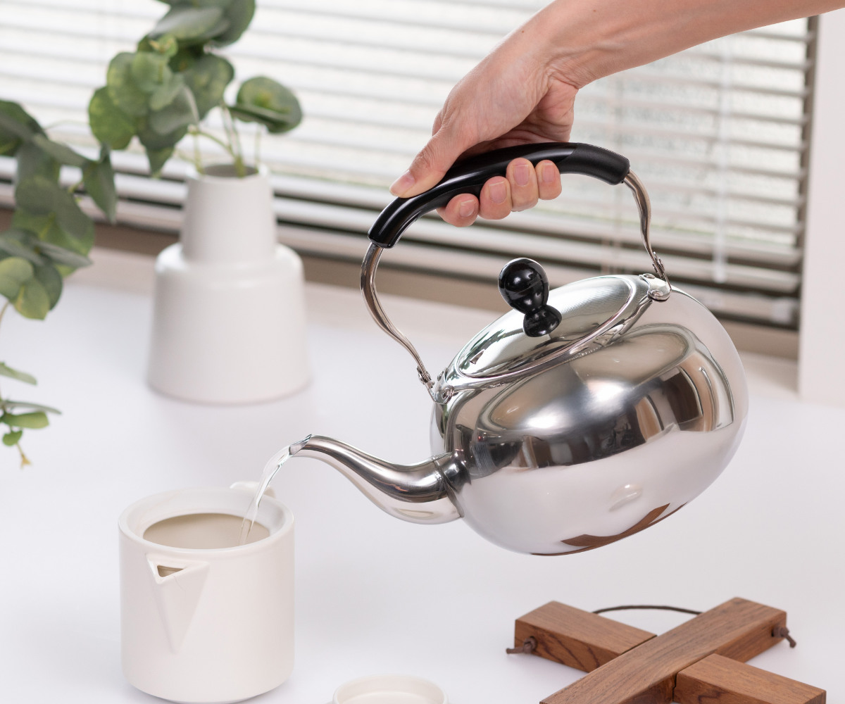 パール金属 ケトル 1.5L IH対応 月のしずく ステンレス製 （ ガス火