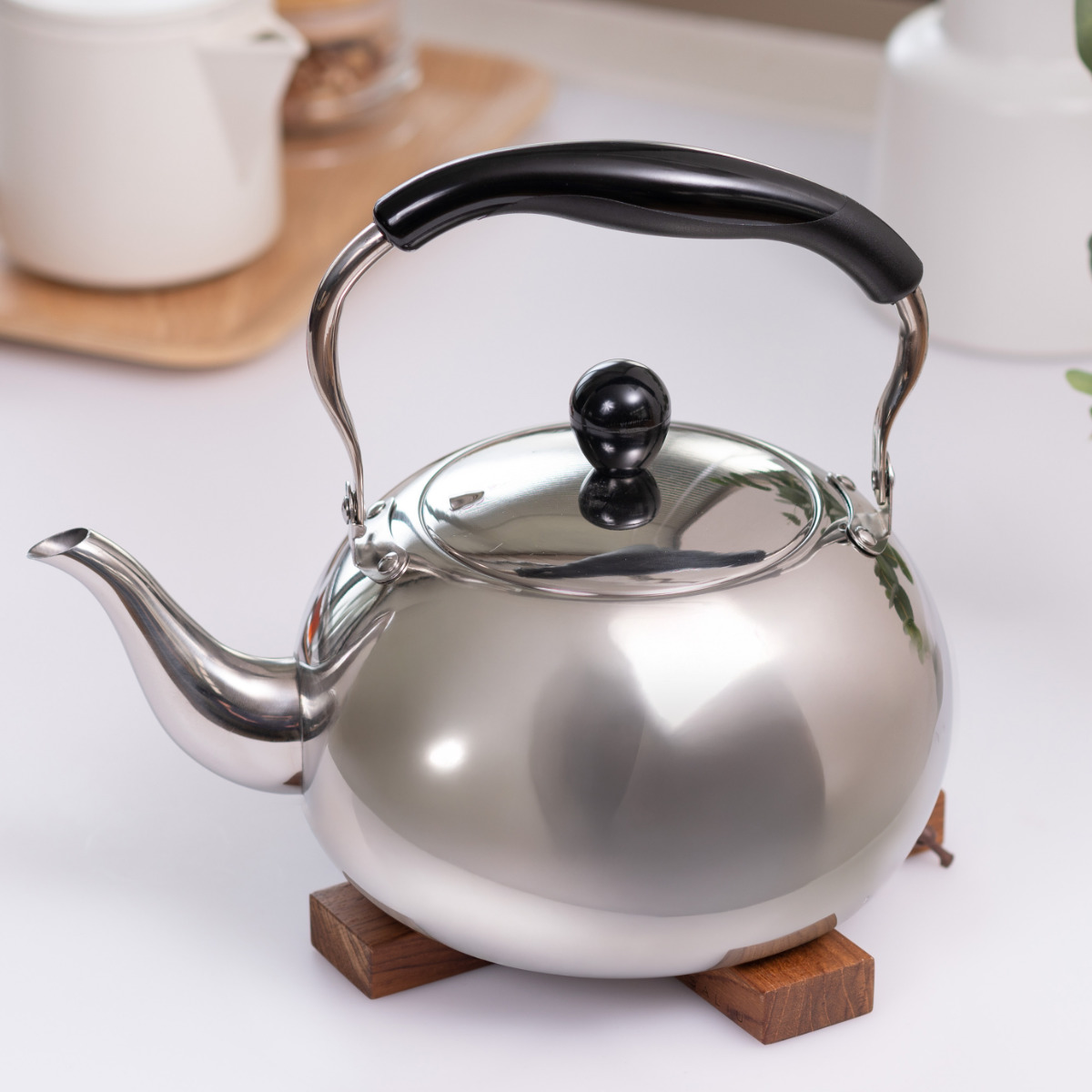 パール金属 ケトル 2.5L IH対応 月のしずく ステンレス製 （ ガス火