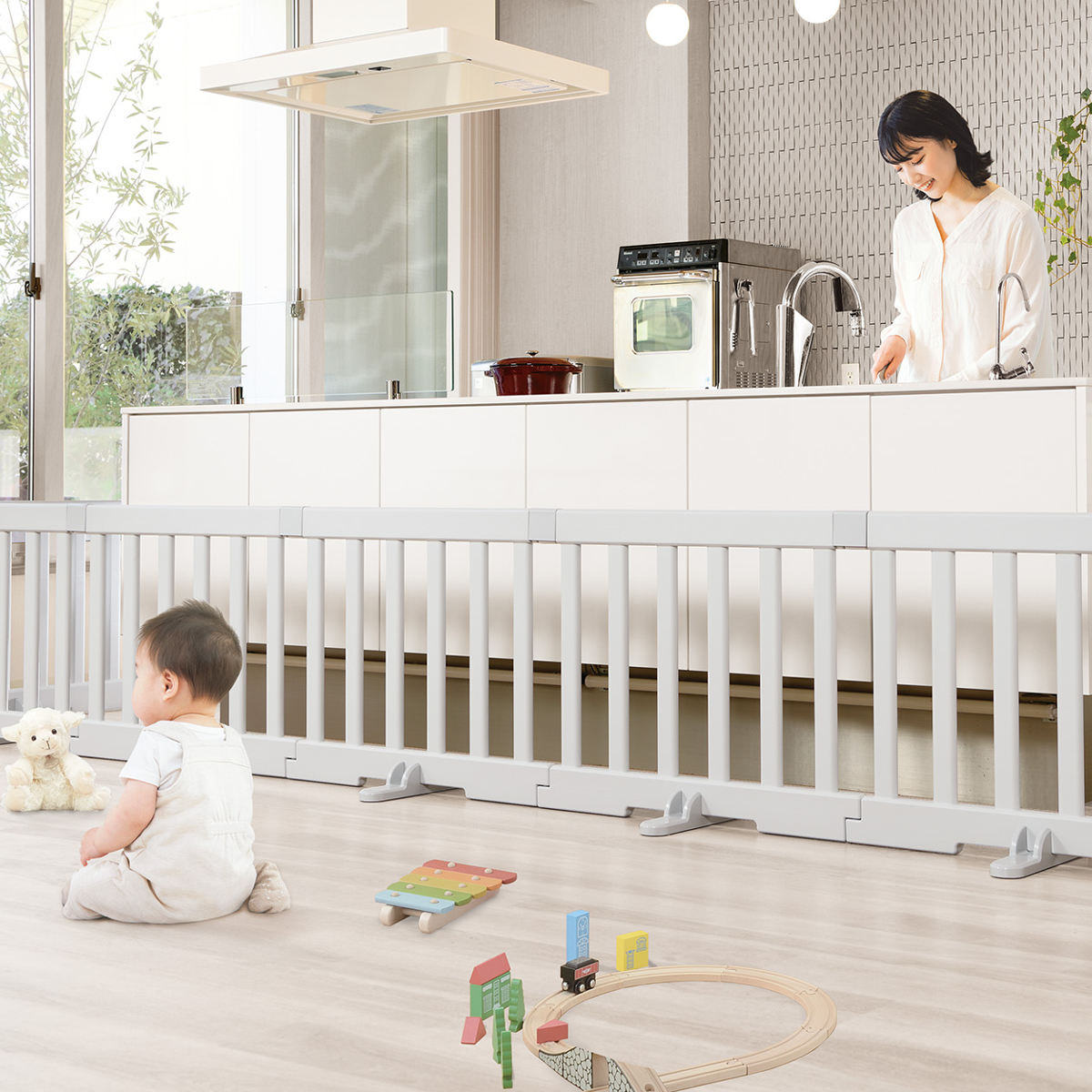 ベビーゲート パーテーションにも使える ベビー...の詳細画像4
