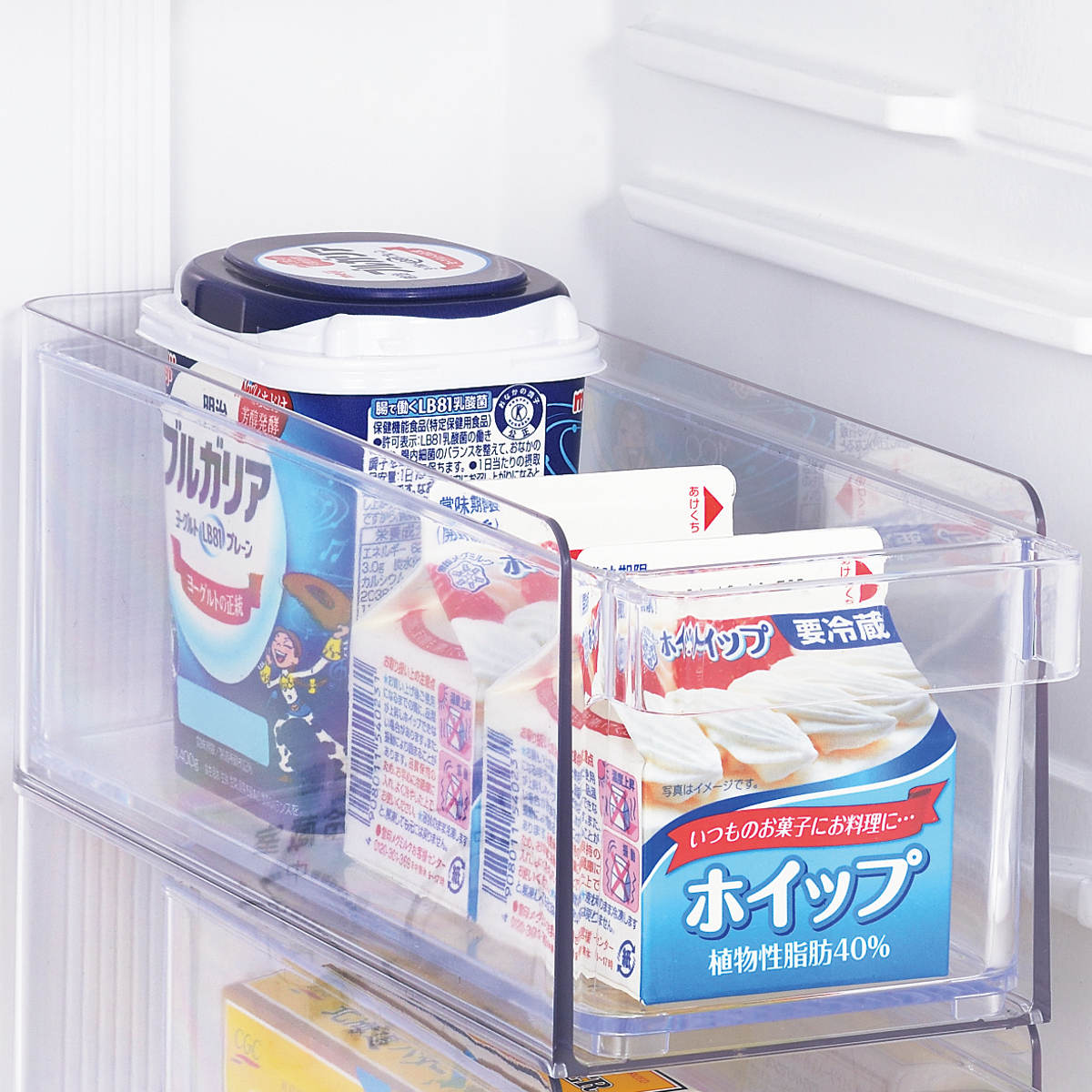 冷蔵庫収納 スキット 冷蔵室トレー 深型 スリ...の詳細画像3