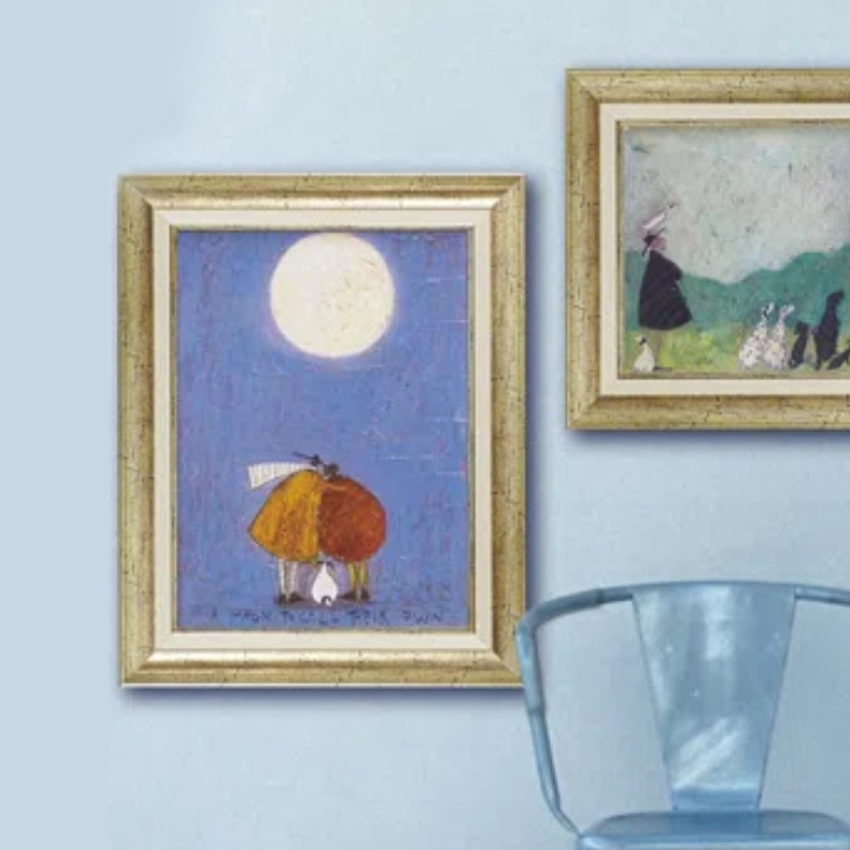 アートフレーム サムトフト 37.5×47.5cm ゴールド 木目 アンティーク