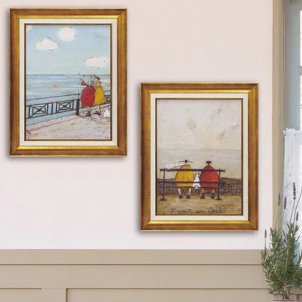 アートフレーム サムトフト 37.5×47.5cm ゴールド 木目 アンティーク