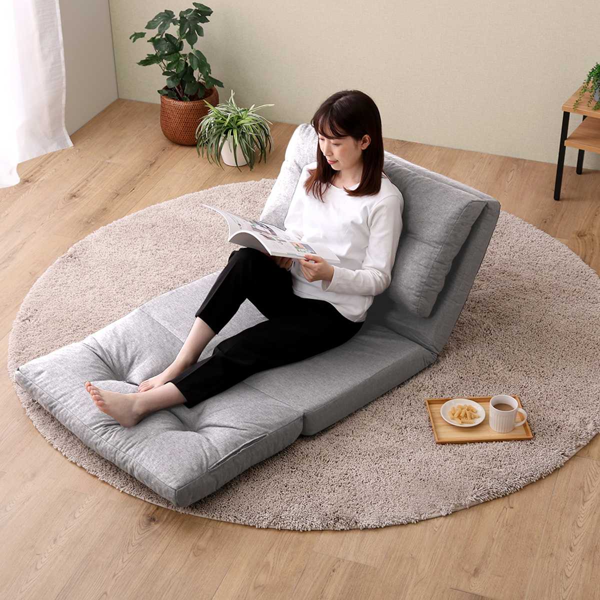 ホームテイスト（HOME taste） 座椅子 1.5人掛け 3wayソファ 幅80cm