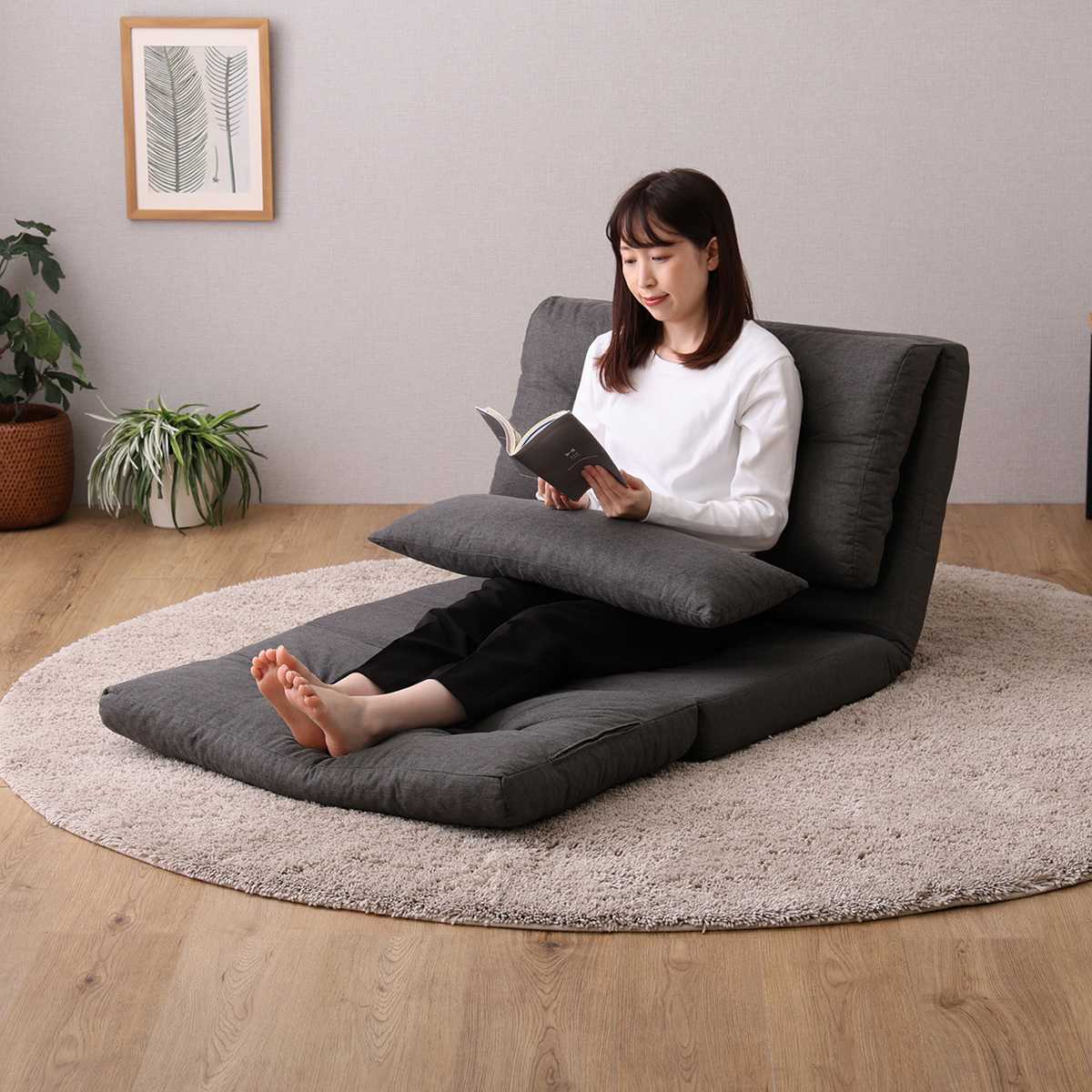 ホームテイスト（HOME taste） 座椅子 1.5人掛け 3wayソファ 幅80cm