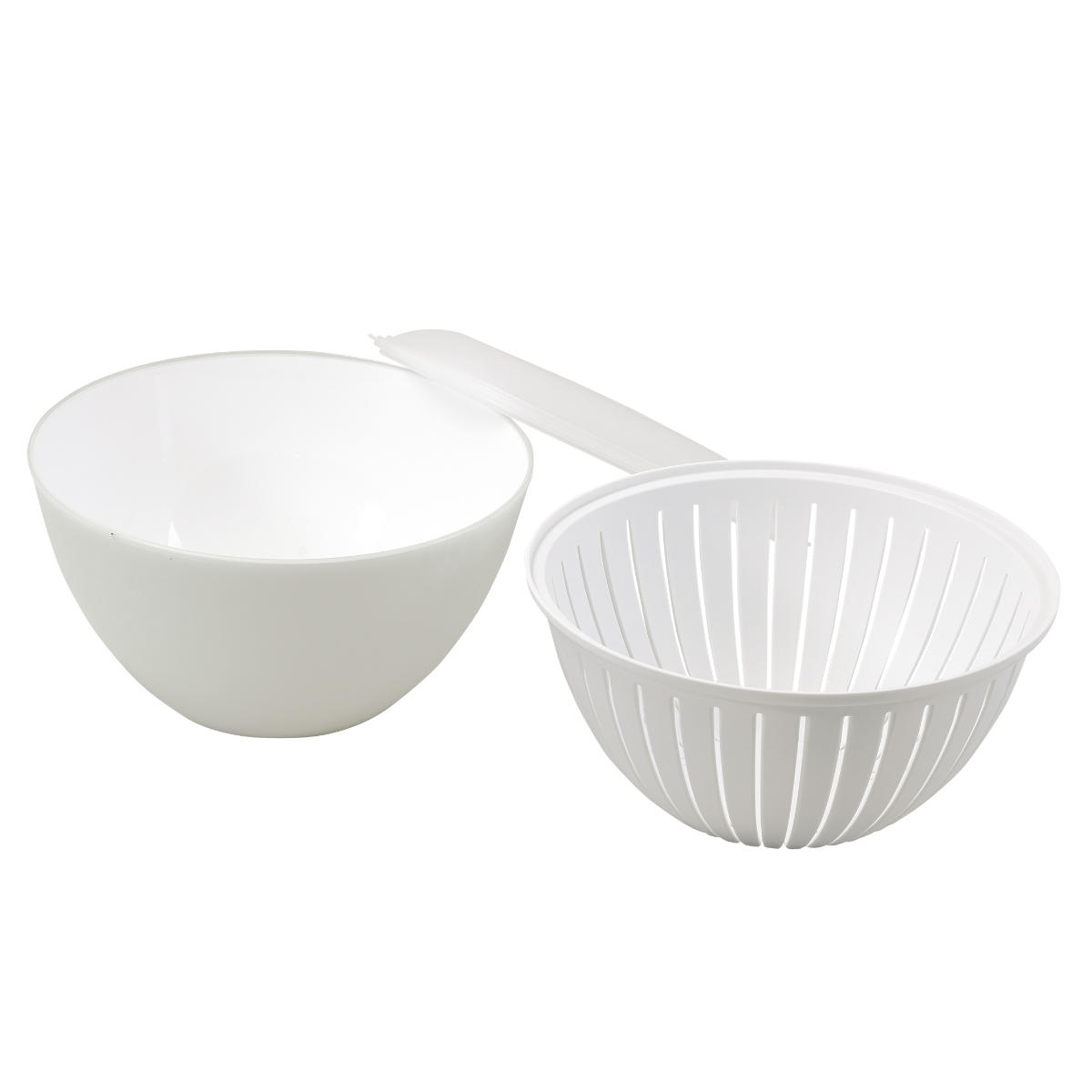 廃盤★  ホワイト 小型ボウル蓋付き　2客まとめて 透明ボウル 21㎝ フタ付き – ABC Cooking MARKET