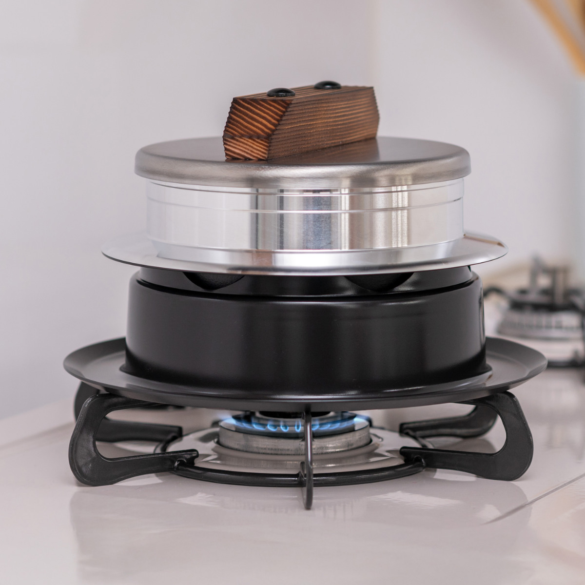 ウルシヤマ金属工業 炊飯鍋 2合炊き ガス火専用 謹製 釜炊き三昧 極