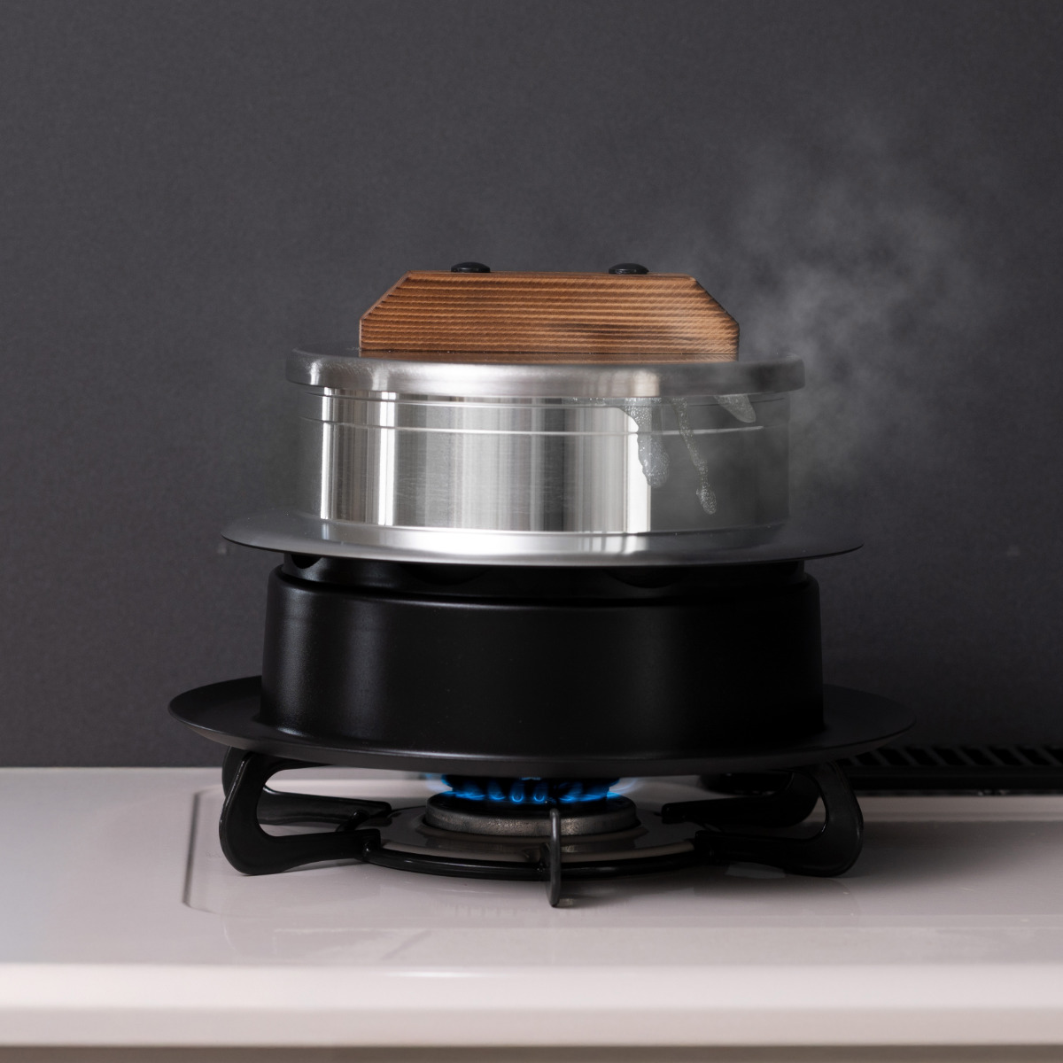 ウルシヤマ金属工業 炊飯鍋 3合炊き ガス火専用 謹製 釜炊き三昧 極