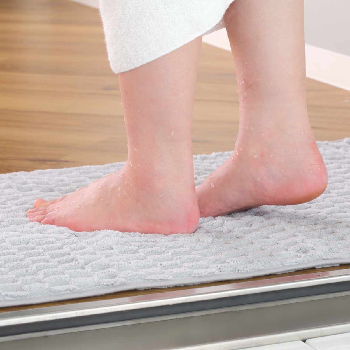 【バスマット】速乾 吸水 50×80cm ピンク 洗える 足拭きマット センコー バスマット 速乾 大判 お風呂マット 足拭きマット マイクロ