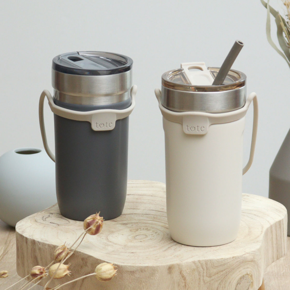 和平フレイズ タンブラー トート ストローボトル520ml 水筒 （ 保温