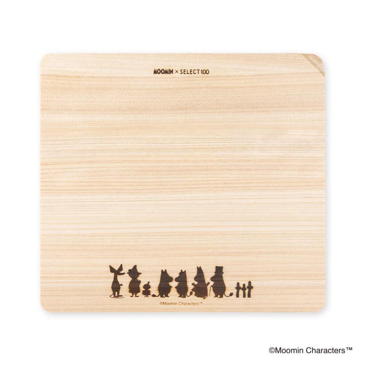 SELECT100 まな板 23×21cm SELECT100×ムーミン ひのき製 日本製