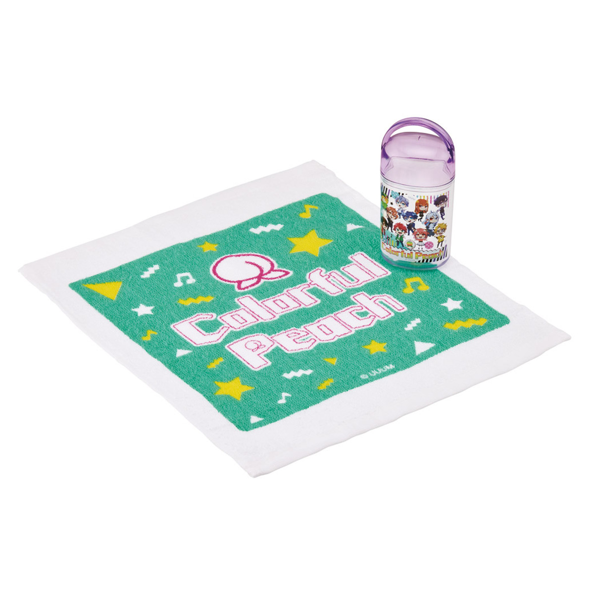 スケーター おしぼり 抗菌ケース付おしぼり カラフルピーチ25