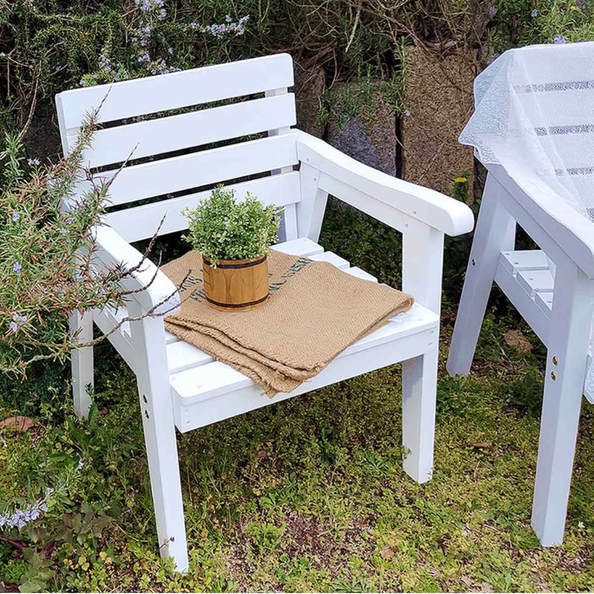 ベンチ 天然木製ベンチ 幅60cm Elan エラン （ 木製 屋外 ウッドチェア