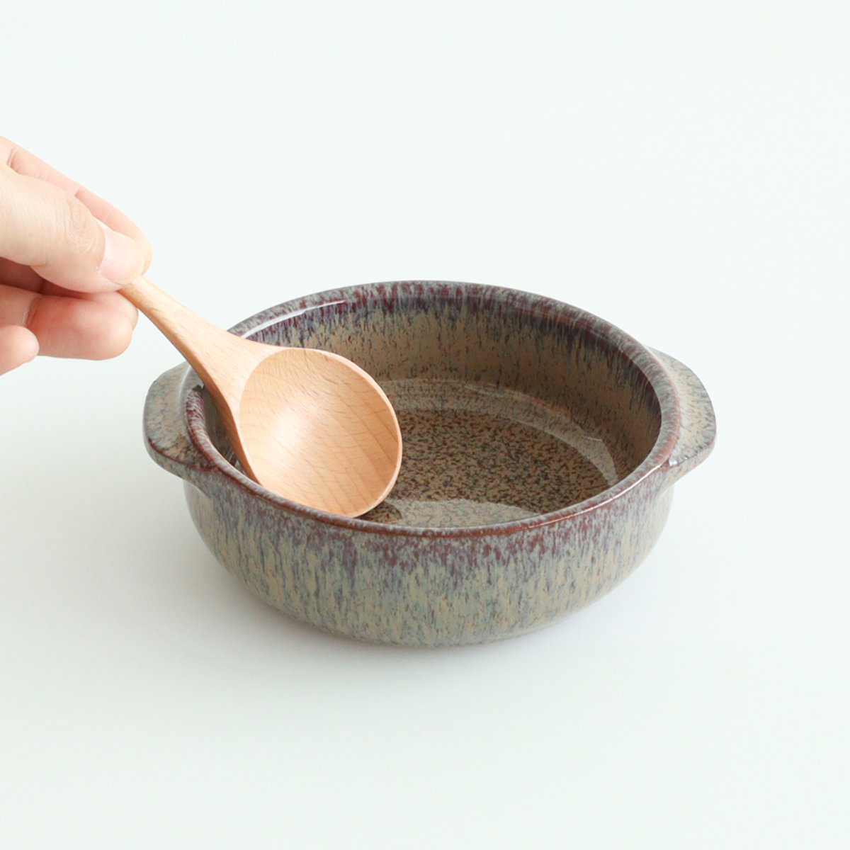 キャセロール M.STYLE エルモ 両手キャセロール 13.2cm （ 陶器 ガス火 