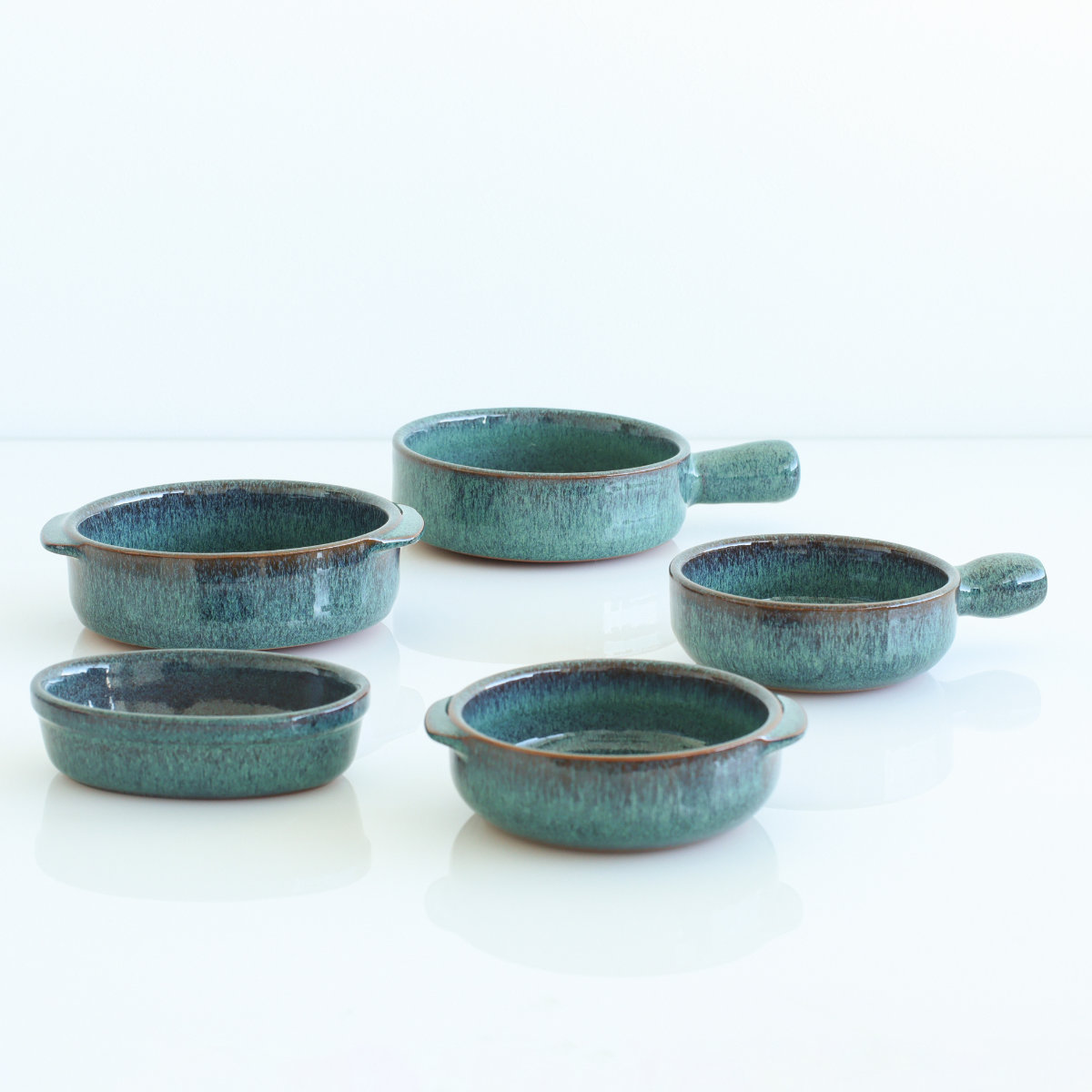 キャセロール M.STYLE エルモ 片手キャセロール 15.6cm （ 陶器 690ml