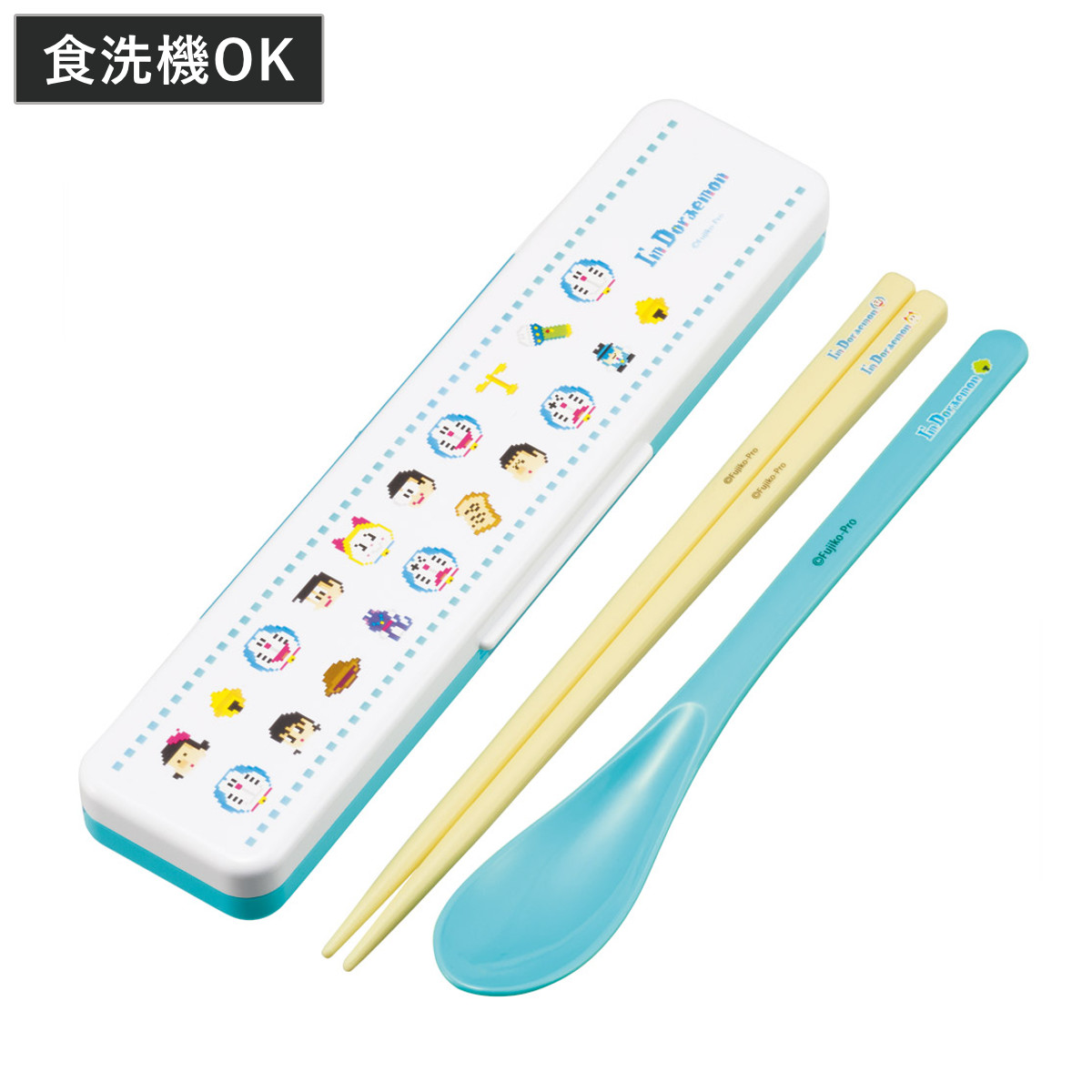 ドラえもん　箸セット　箸置き付 スケーター 抗菌コンビセット ドラえもんドット （ 食洗機対応 18
