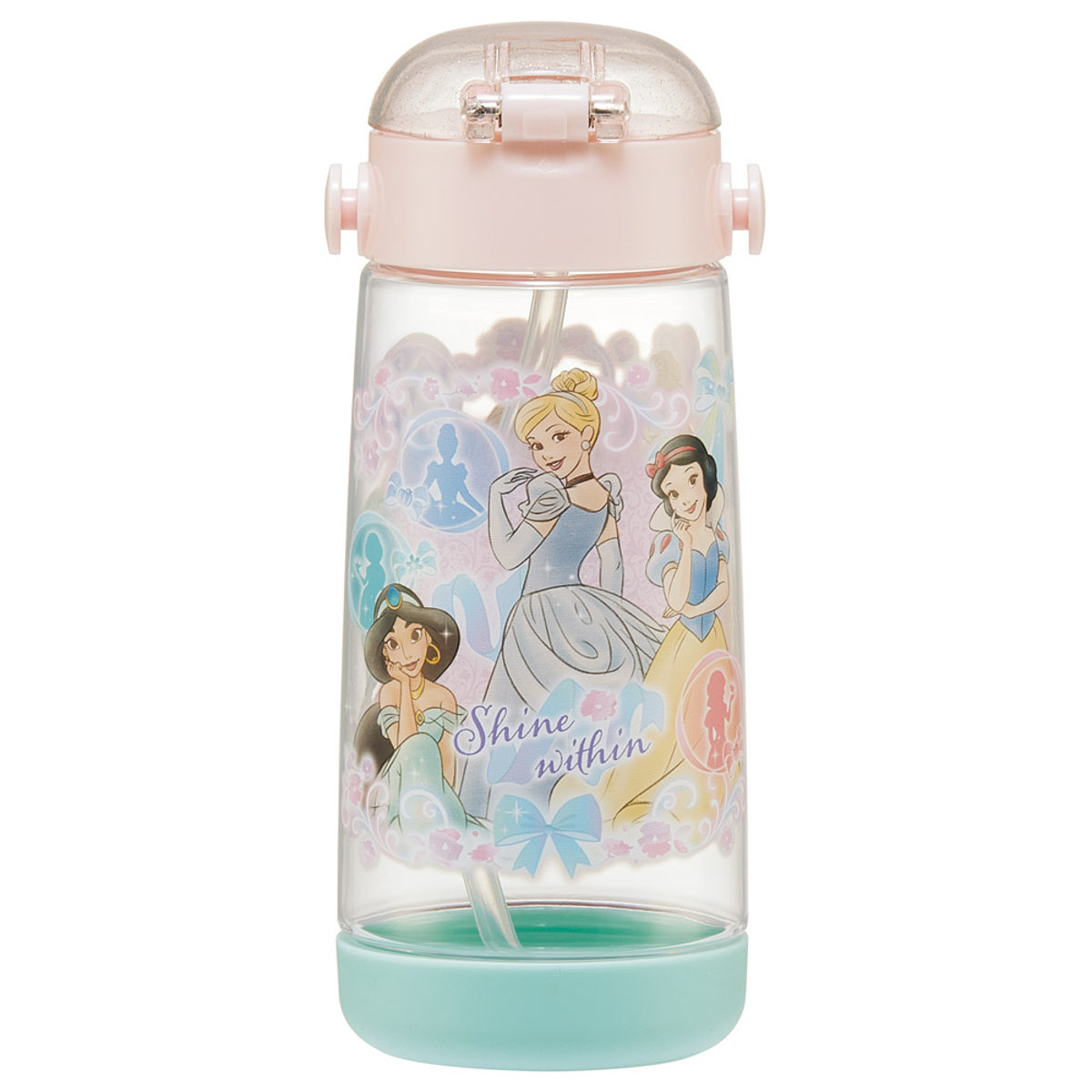 スケーター 水筒 480ml ワンプッシュストローボトル プリンセス25