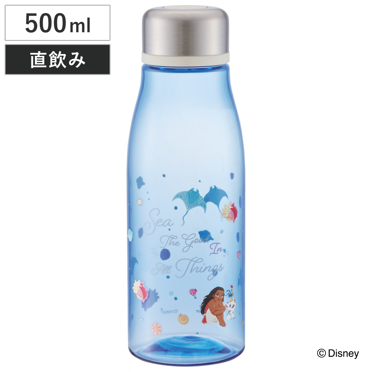 スケーター 水筒 500ml スタイリッシュブローボトル モアナ （ 直飲み