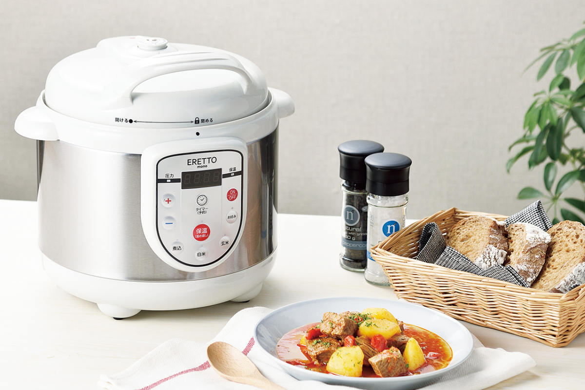 ERETTO mono 電気圧力鍋 シルバー ERETTO mono 電気圧力鍋 シルバー