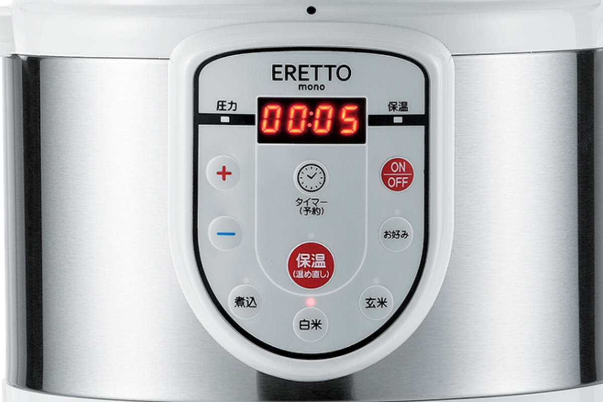 タマハシ 電気圧力鍋 3L ERETTO mono レシピ付き （ 圧力鍋 圧力式電気