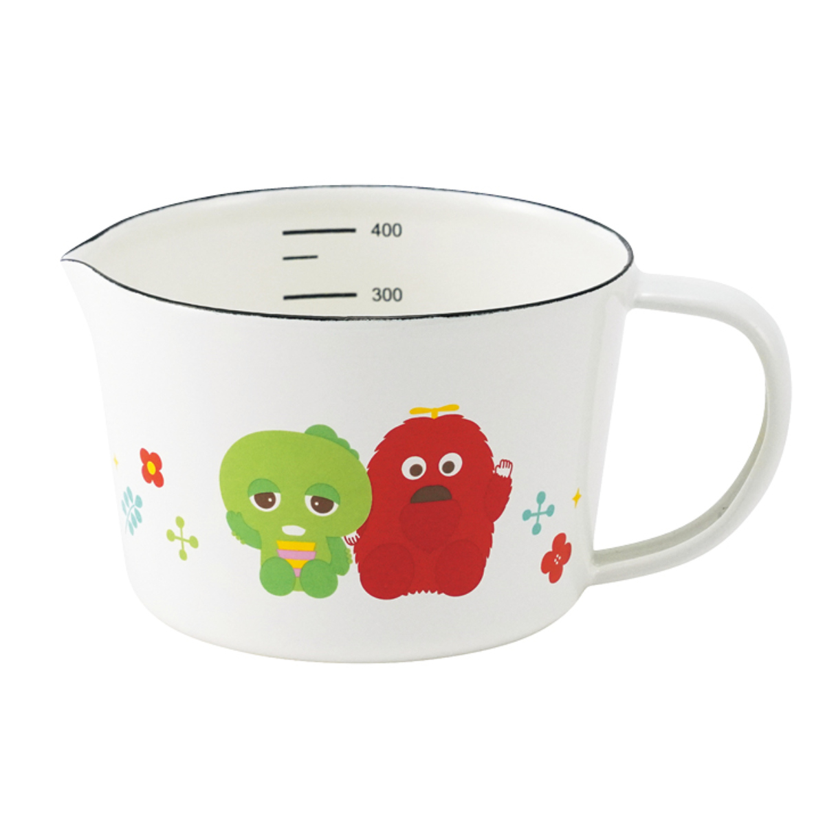 タマハシ メジャーカップ 400ml ガチャピン・ムック ホーロー製