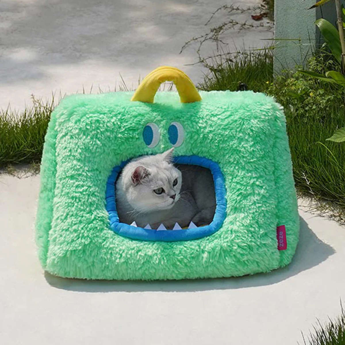 天然素材 キャットハウス ドーム型 替えマット付き magnet 猫ハウス Monster Pet Bed C ZEZE ドーム型 （ ペットハウス 猫