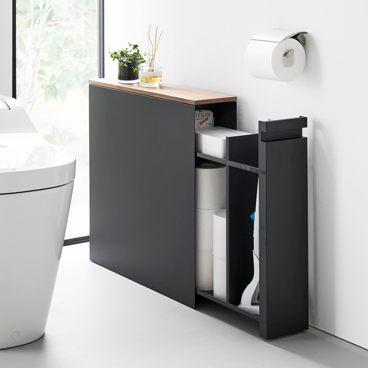 tower 山崎実業 隠せるトイレ引き出し収納 タワー （ 4903208014267