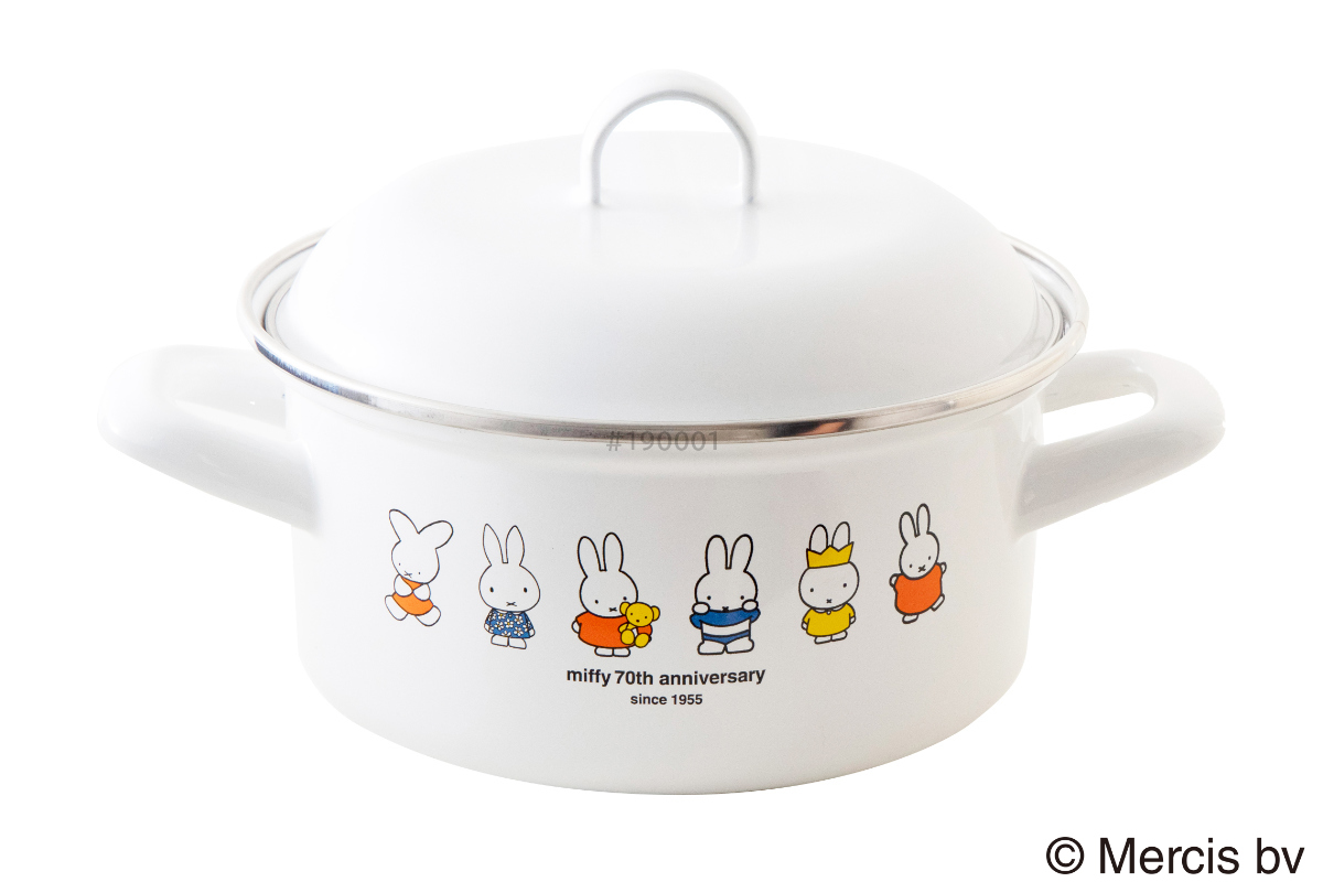 Honey Ware キャセロール 15cm IH対応 ミッフィー70周年 富士ホーロー