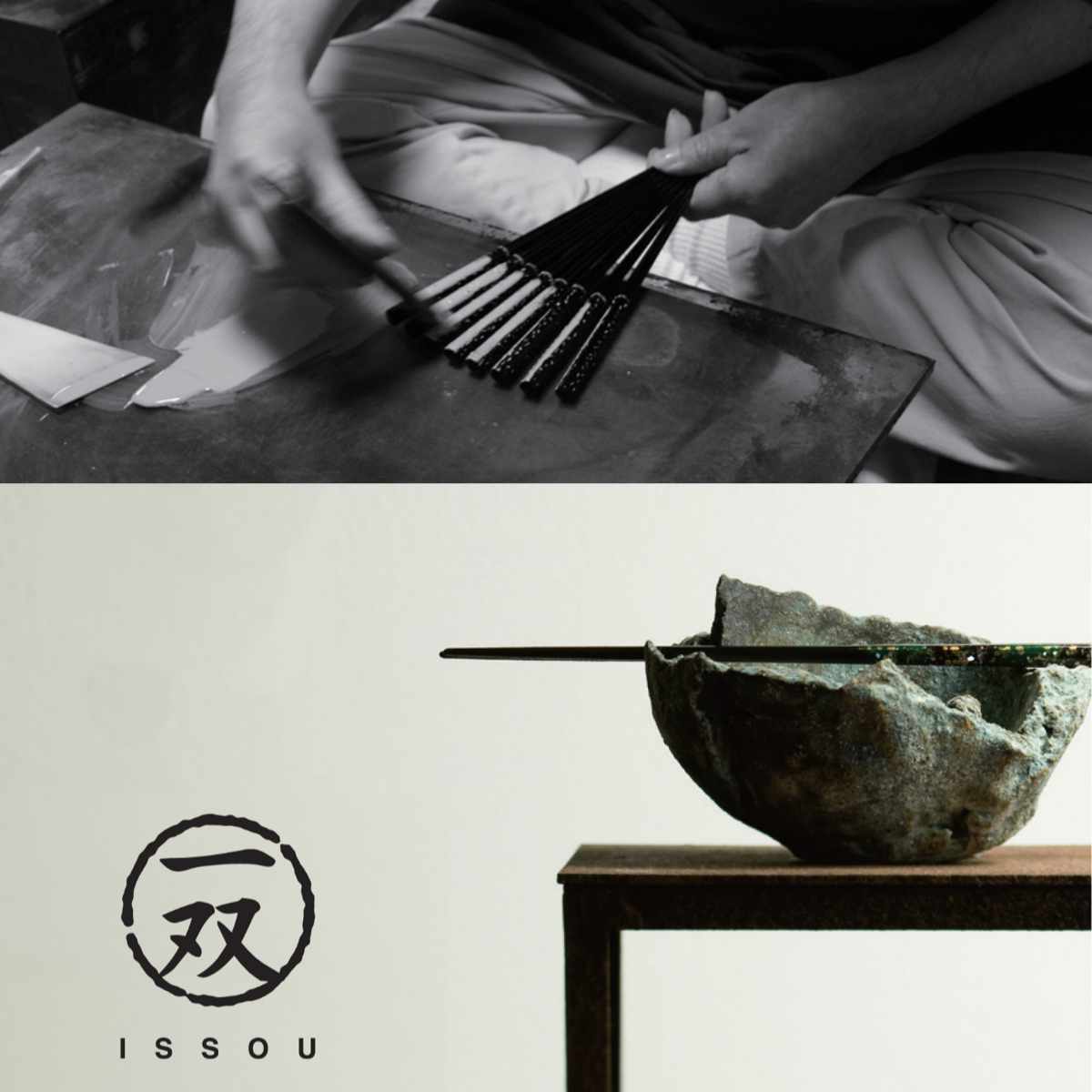 夫婦箸 一双 瑞雲＆箸置暁月2P （ 日本製 天然木 箸 箸置き