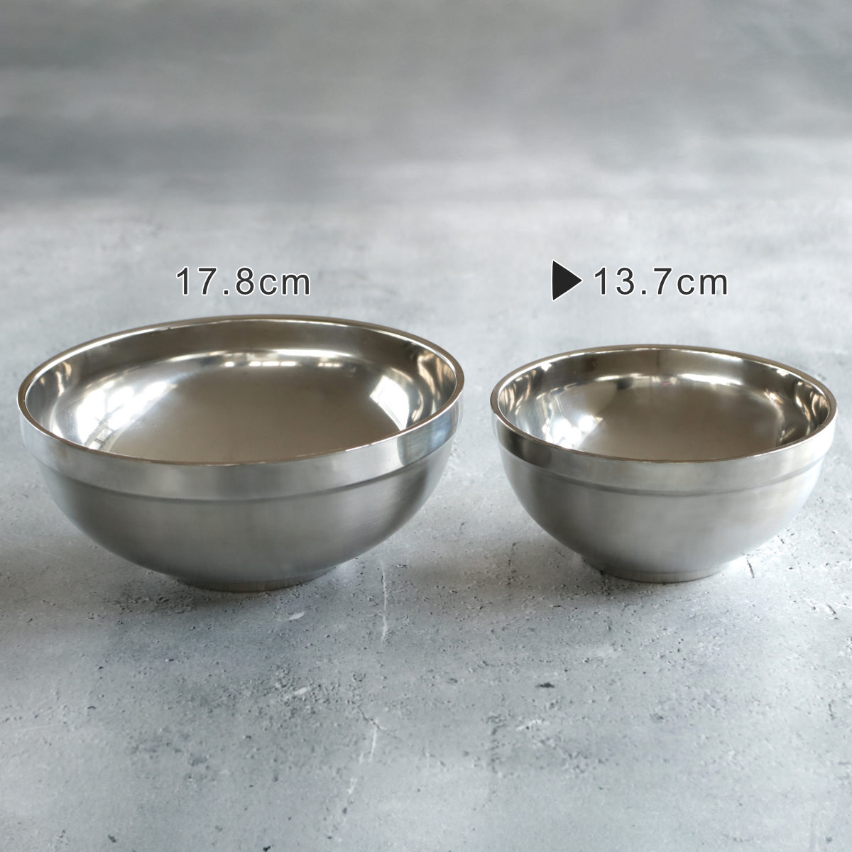 どんぶり ステンレス 深型食器 13.7cm （ 二重構造 保冷 保温 丼 丼物