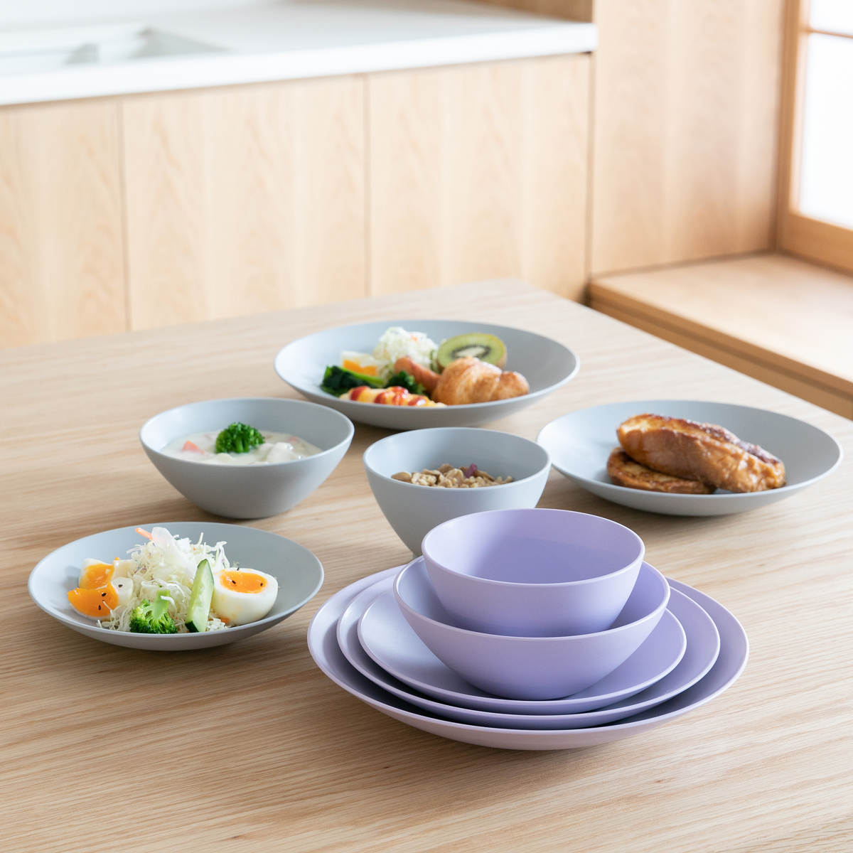 プレート 21cm ほわり米 米プレート 同色5枚セット （ 日本製 食洗機