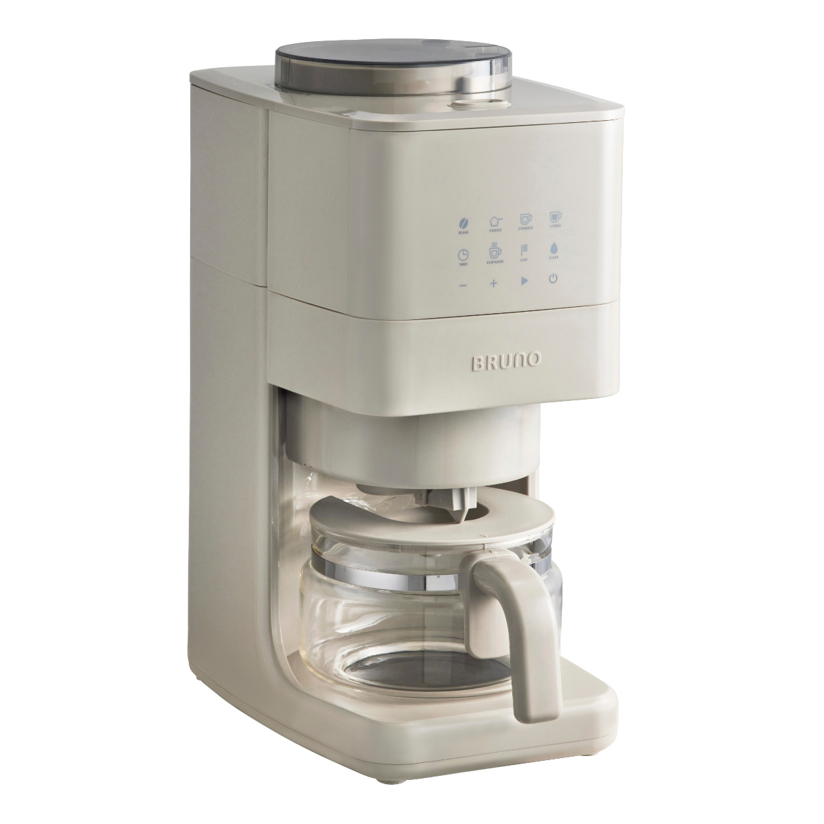 【新品】BRUNO 自動コーヒーメーカー グレージュ BRUNO（ブルーノ） 全自動コーヒーメーカー コーン式 ミル付き
