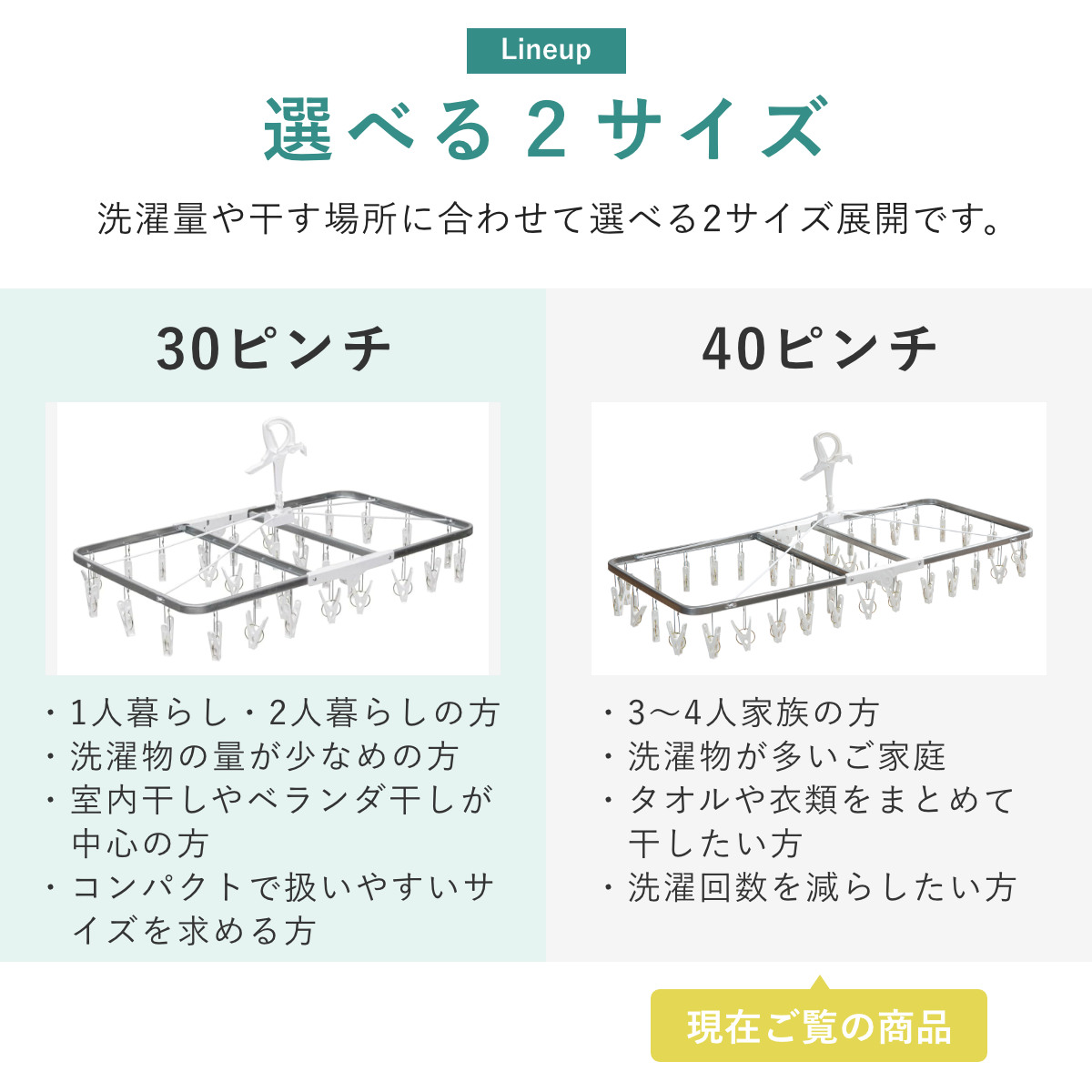 Nishida（ニシダ） 洗濯ハンガー すぐ取れ 角ハンガーZERO 40ピンチ