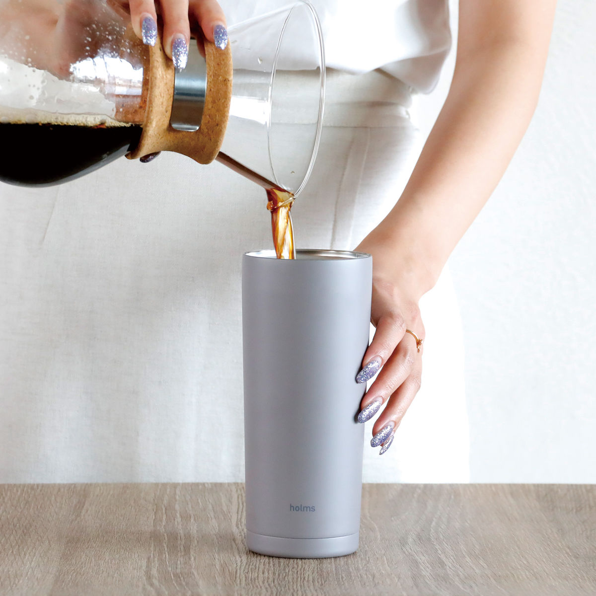 CB JAPAN（シービージャパン） 水筒 550ml holms ワンタッチタンブラー