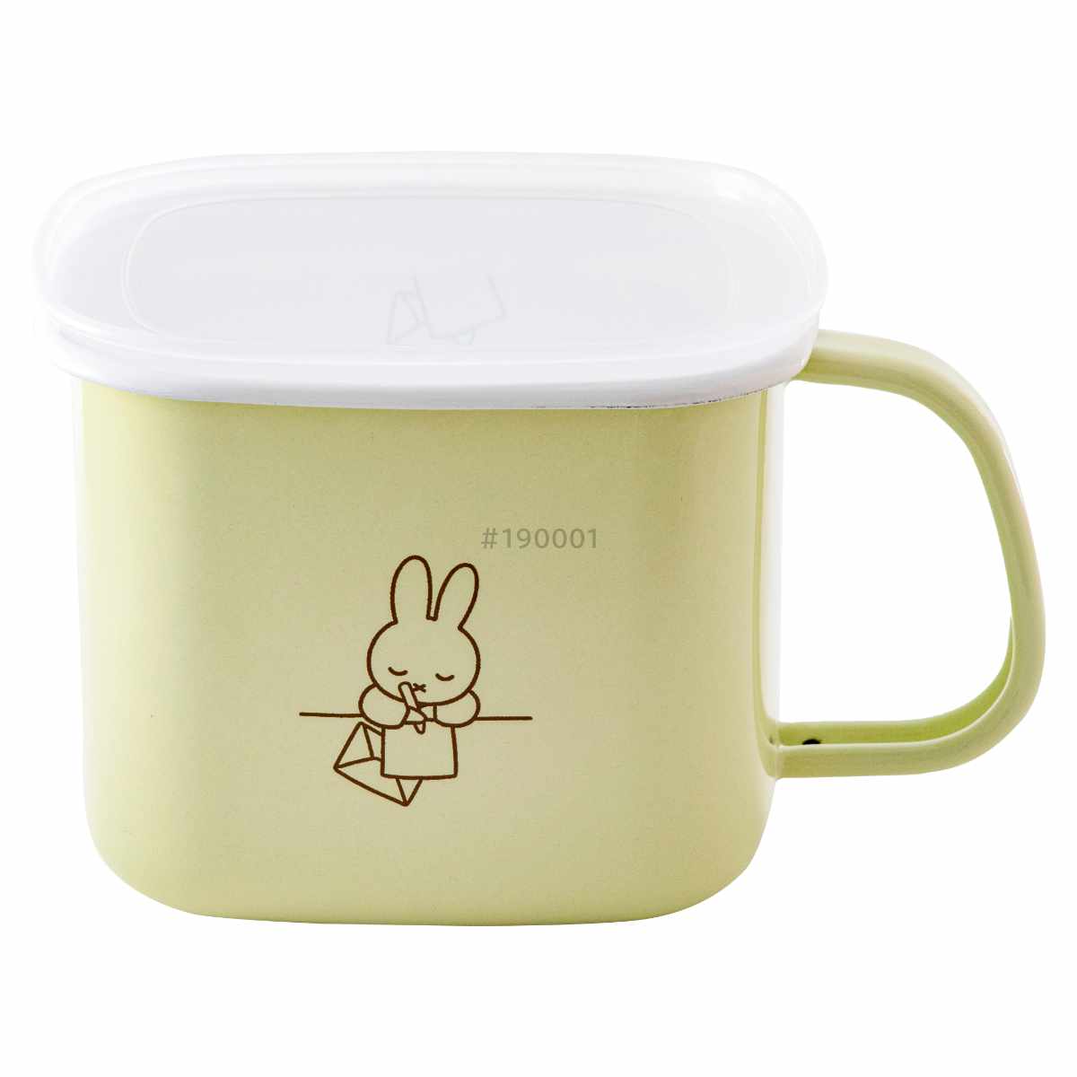 富士ホーロー 保存容器 角型 みそポット 1.5L ミッフィー ホーロー