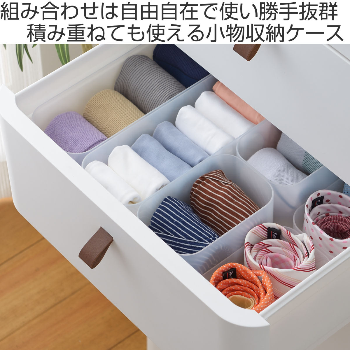 SANKA 収納ケース 2個入り インケースWS 小物入れ 幅11.5×奥行17×高さ