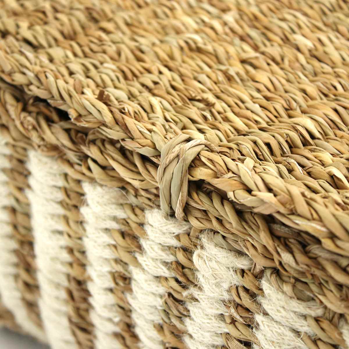 かご レクタングル ふた付き ストレージ M L 2個組 （ バスケット カゴ