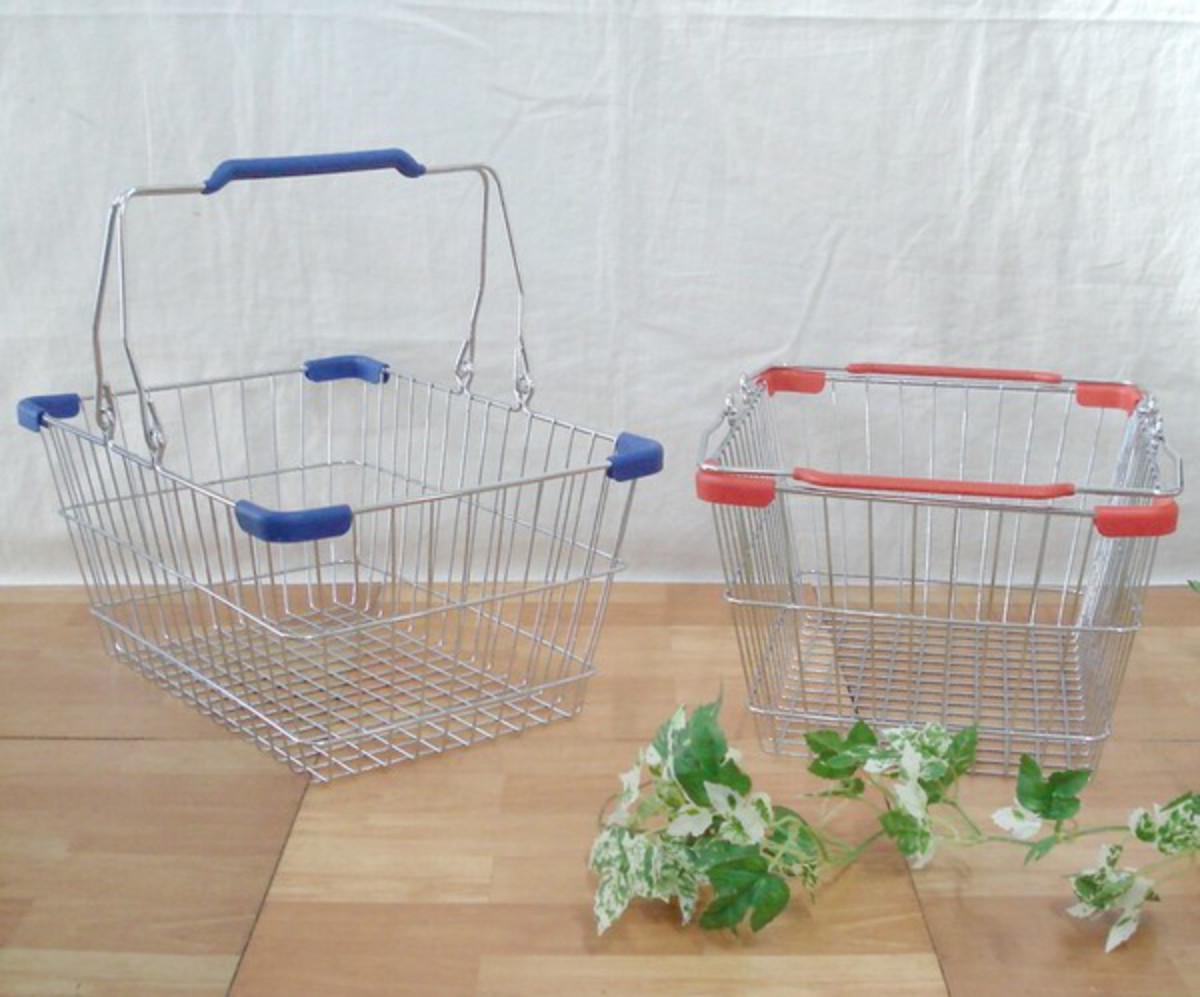 HABITER（アビテ） レジかご ワイヤープラスチック ハンドル S 幅35