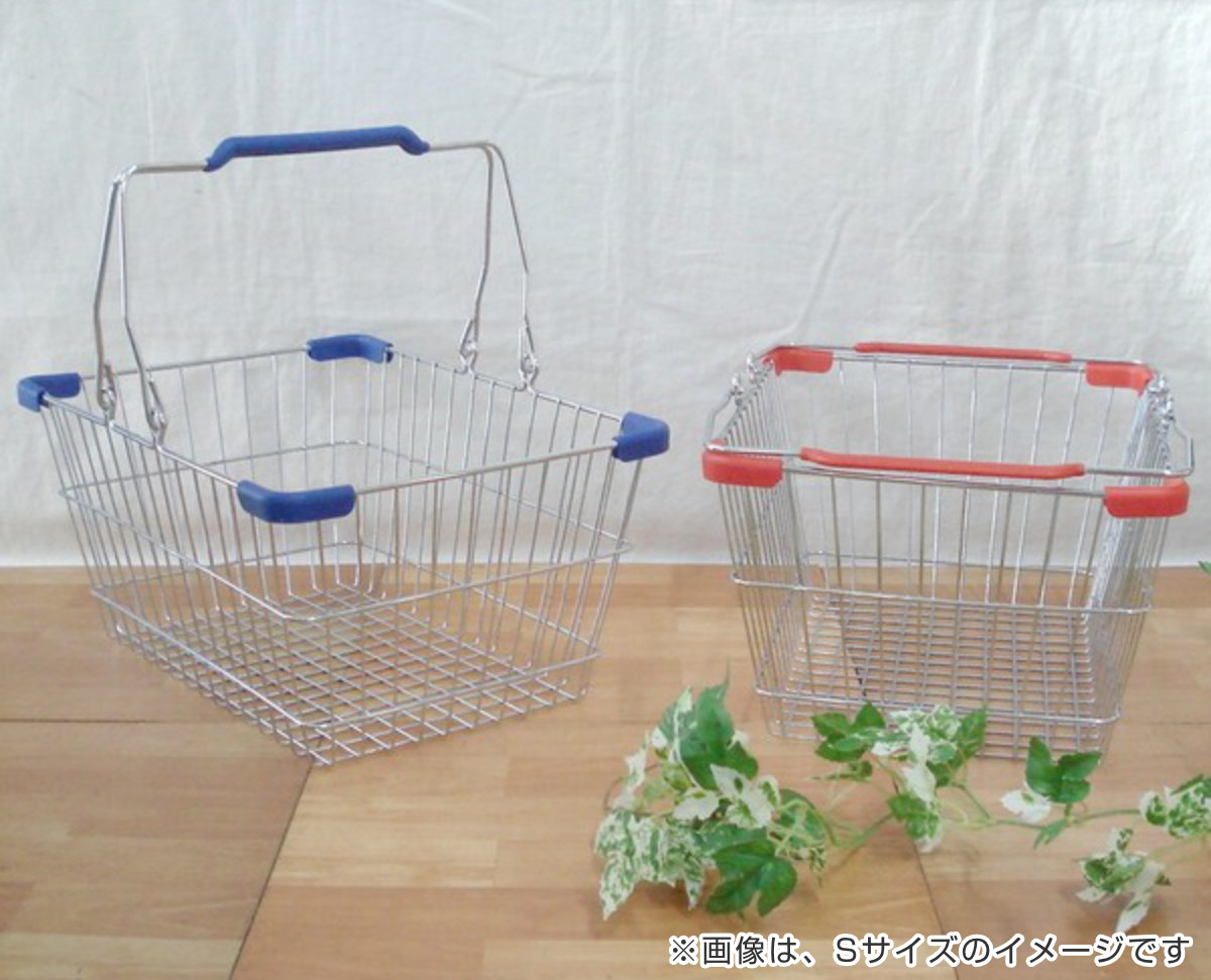 HABITER（アビテ） レジかご ワイヤープラスチック ハンドル L 幅45.5