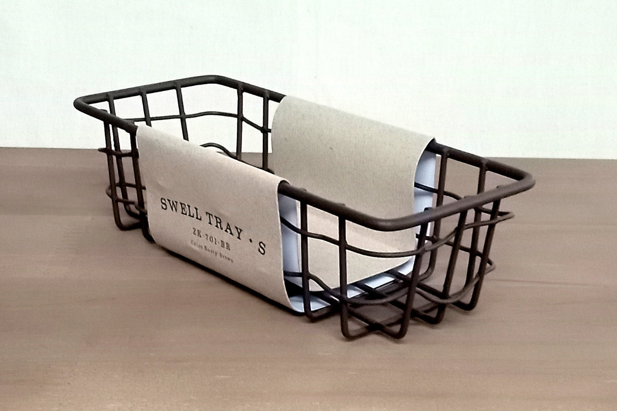 HABITER（アビテ） かご スウェル トレー S 小物入れ 幅17×奥行7×高さ