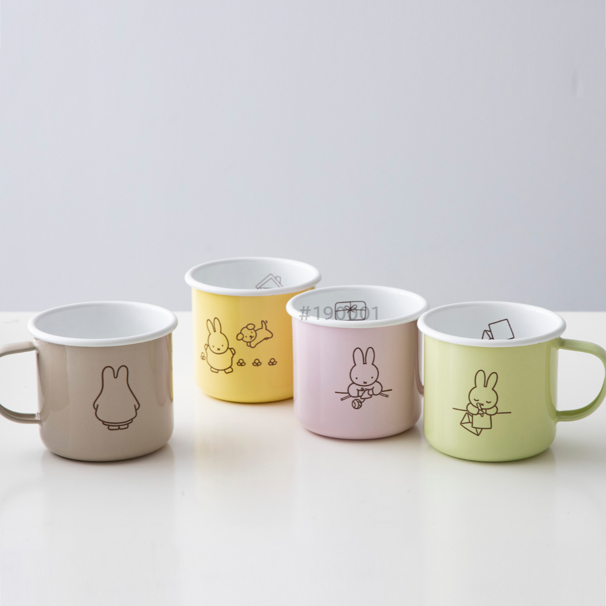 富士ホーロー マグカップ 400ml ミッフィー パステルシリーズ 8cm