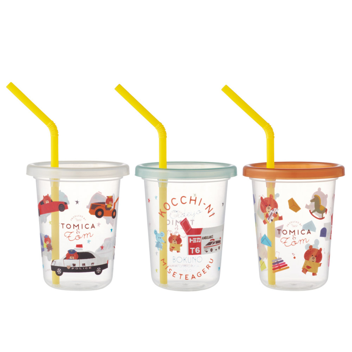 トミカ タンブラー ストロー付タンブラー トミカとトム 3個入